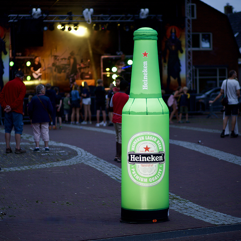 Heineken fles (lichtpilaar) 2.5m