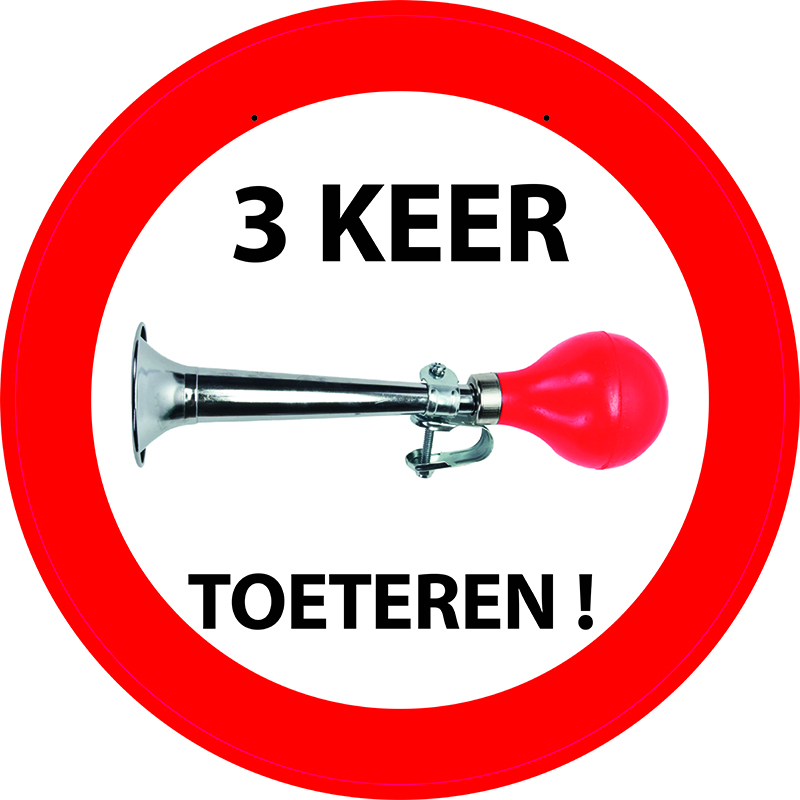 Feestbord 3 keer toeteren